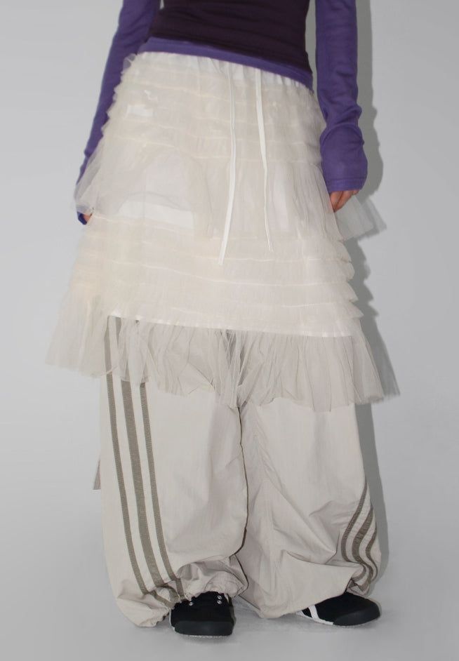 AAKE(アケ)の「SHEER TIERED MIDI SKIRT(Skirts)」