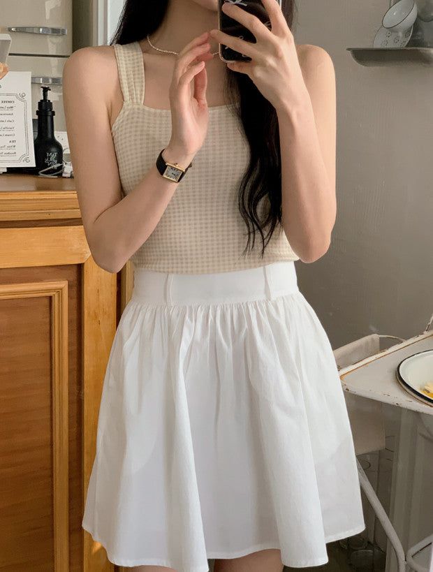 SHOPPERLAND（ショッパーランド）の「Alps Check Layered Sleeveless (2color)（Tops）」