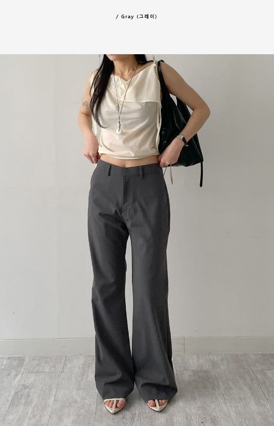[Unisex] Summer Bootcut Wide Slacks