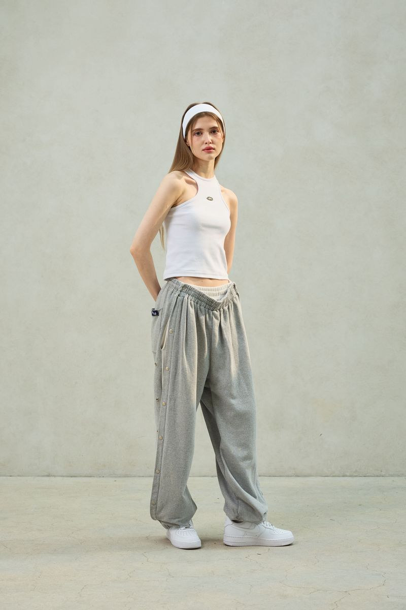 PITA SNAP OFF SWEAT PANTS / MELANGE