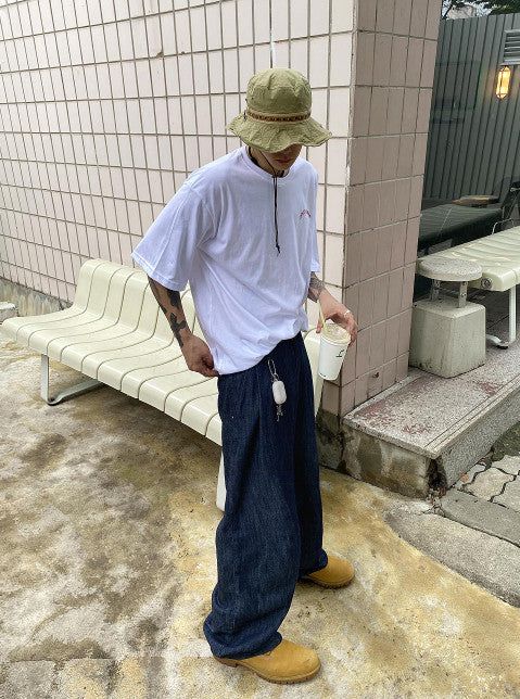 No.9593 triangle safari bucket HAT (5color)