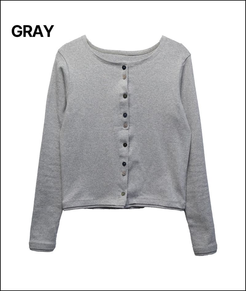 Birett button cotton cardigan