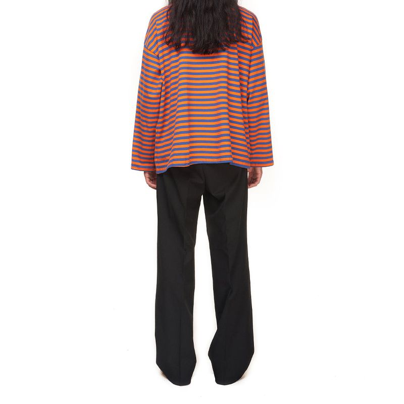 EMBROIDERY STRIPE LONG SLEEVE blue