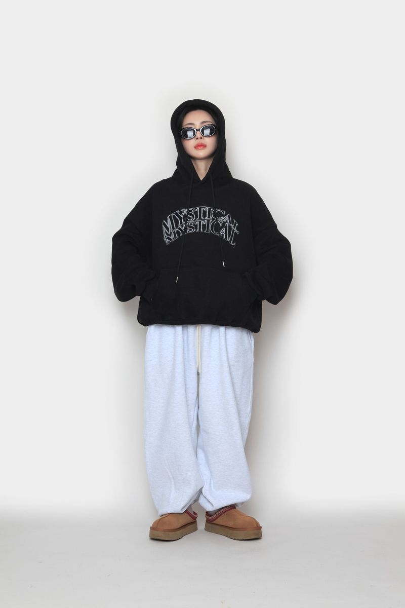 wool fluff balloon jogger pants