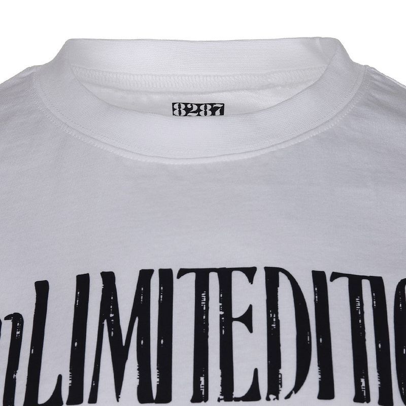 8287 Limitedition Short Sleeve Crop Tee (White)