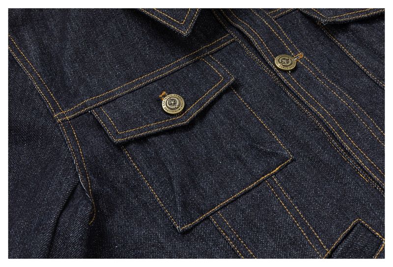 Raw Denim Fitted Work Jacket