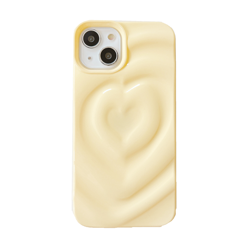3D HEART COLOR PHONE CASE