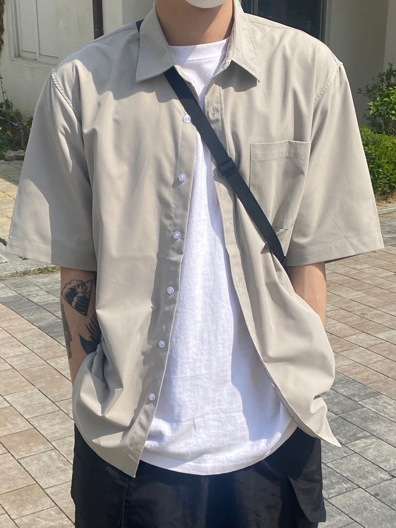 Canvas Basic Short Sleeve Shirt 3C