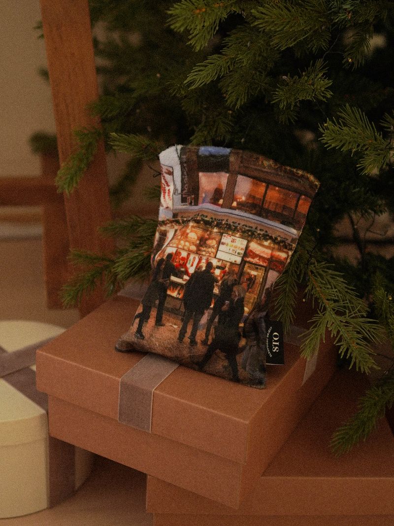 winter town pouch