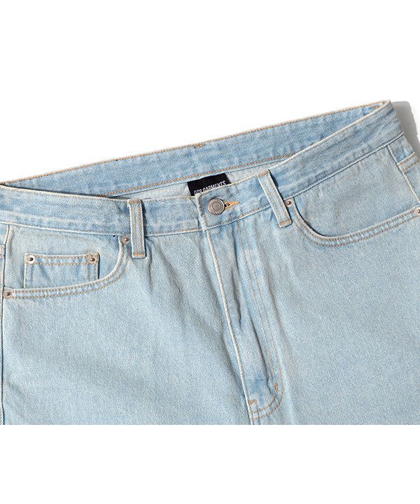 LB Denim Wide Bermuda Shorts (Ice Blue)