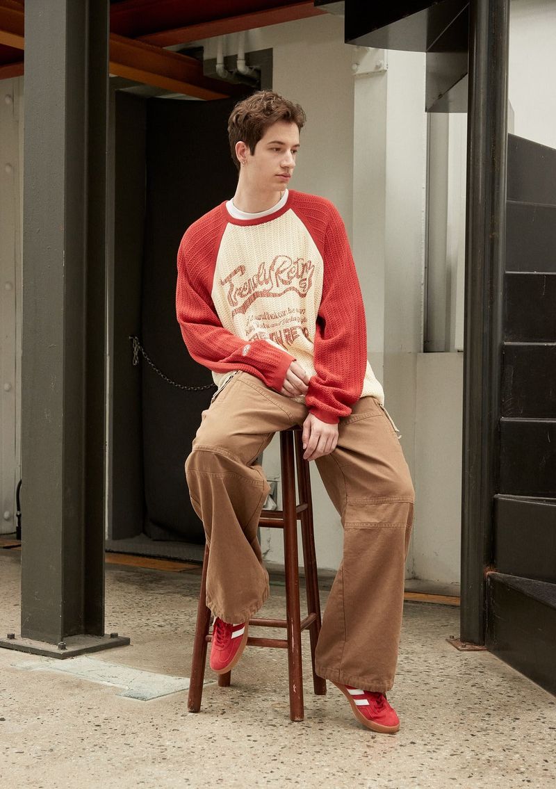 VINTAGE WASHED TAIL POCKET PANTS - BEIGE