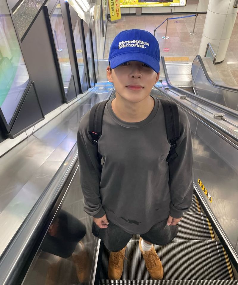 MM MY MEMORIES WASHED CAP (BLUE)