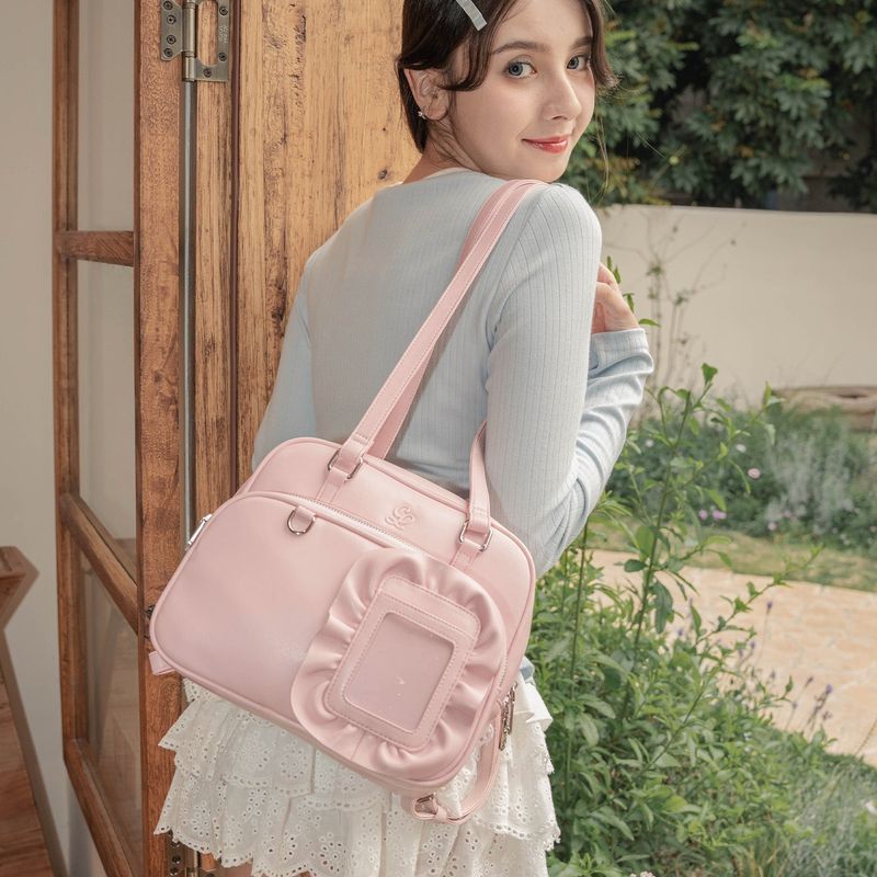 CREAM SQUARE BAG 2-WAYS