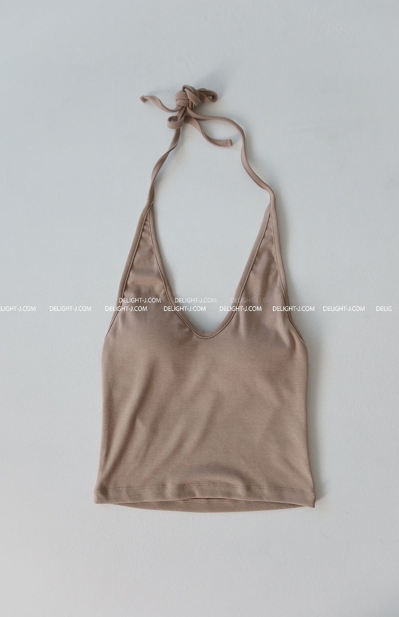 26ss Spring Pad Halterneck Sleeveless