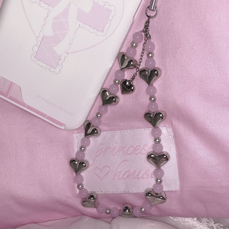 pink soda strap - heart