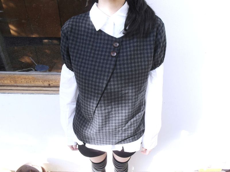 Check Layered Button Top (2colors)