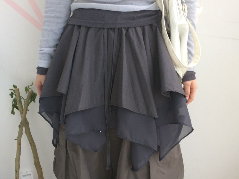 chiffon layered skirt