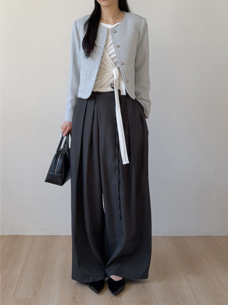[Long Sleeve Version] Bebe Tweed Short Jacket