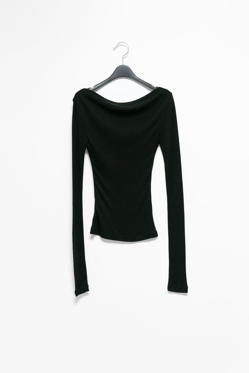drape boat neck top(3colors)
