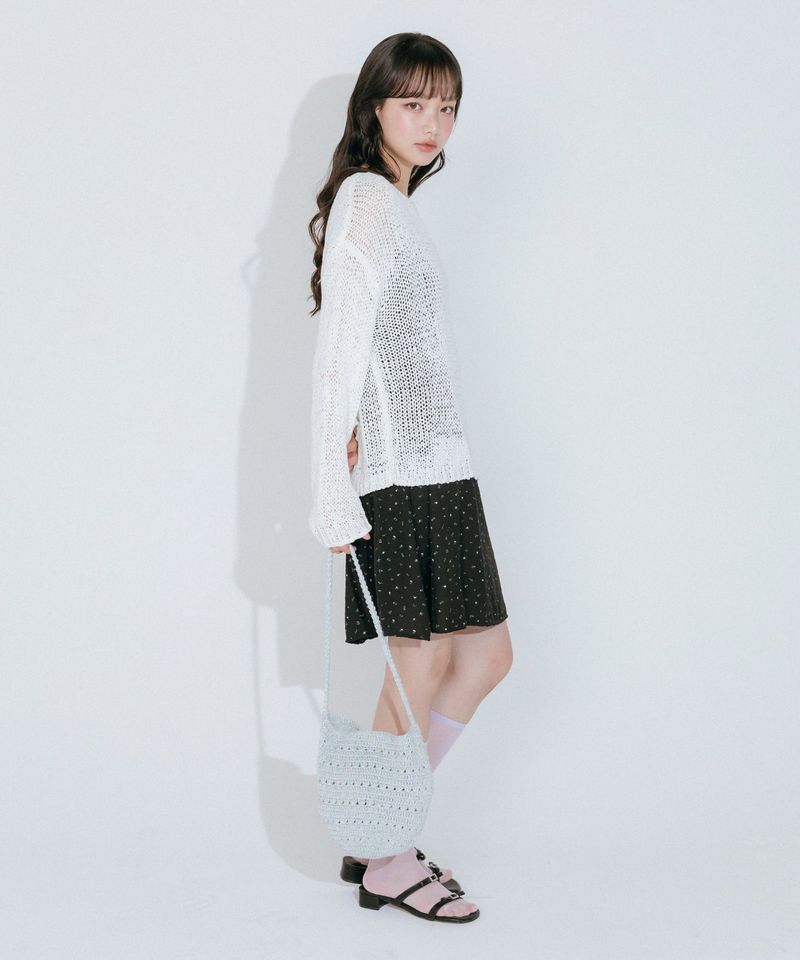 NET KNIT TOP (WHITE)