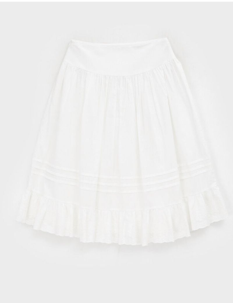 [MADE] Whisley Cotton Flare Midi Skirt