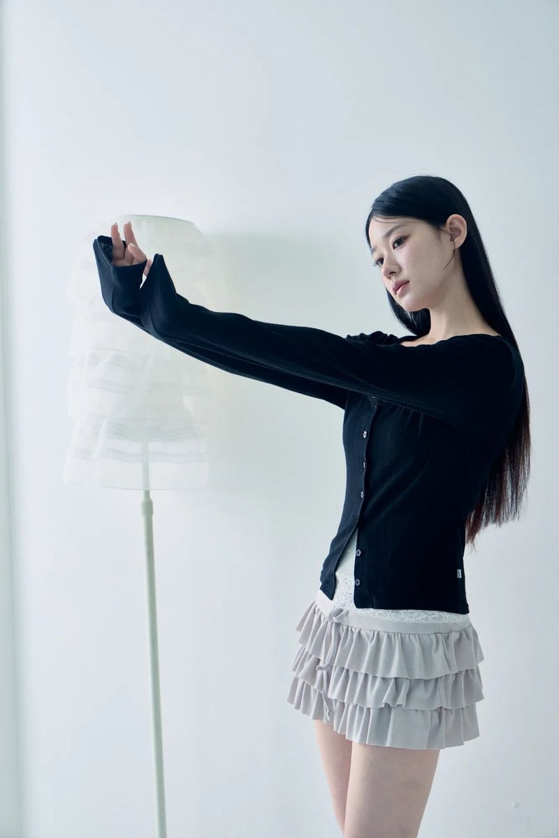 Echo skirt (Milk tea)