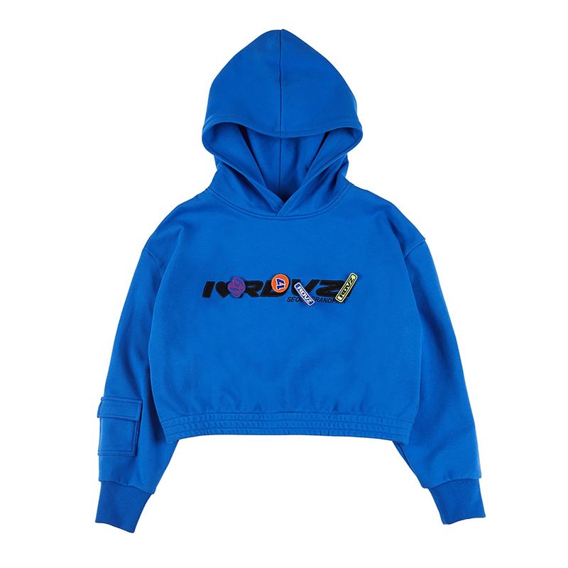 RDVZ（ランデブー）の「ベルクロクロップフーディー（トップス）」