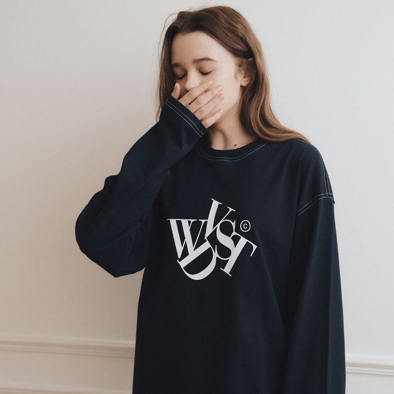 Logo Stitch Long Sleeve [2 Color]
