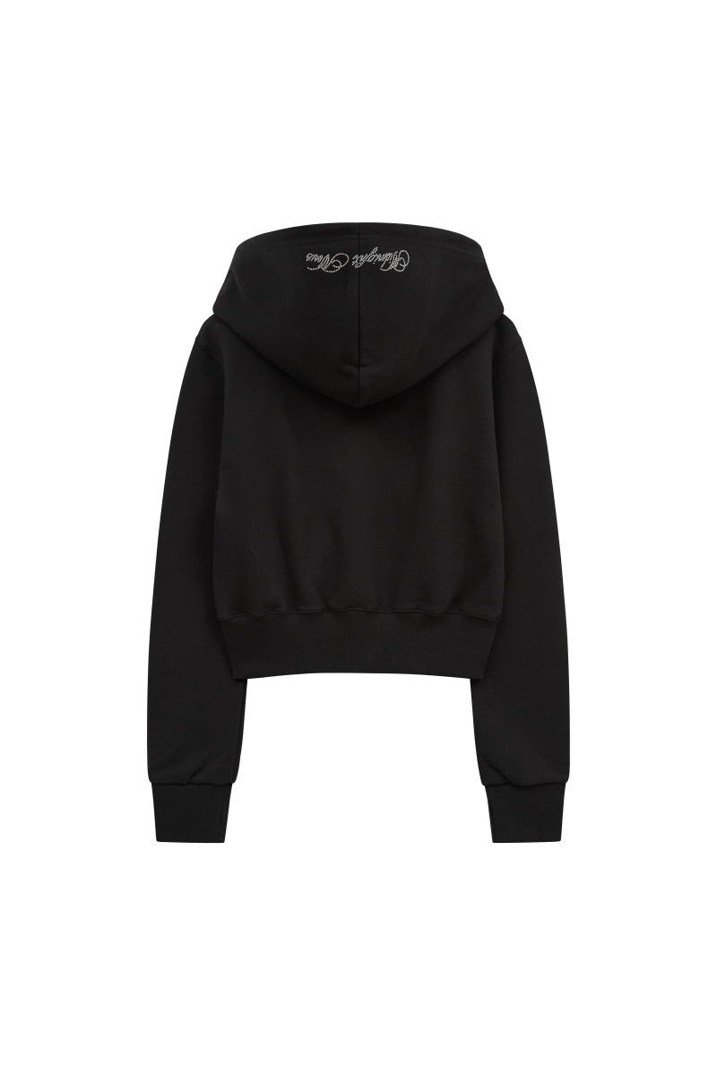 bt hood zip up (black)