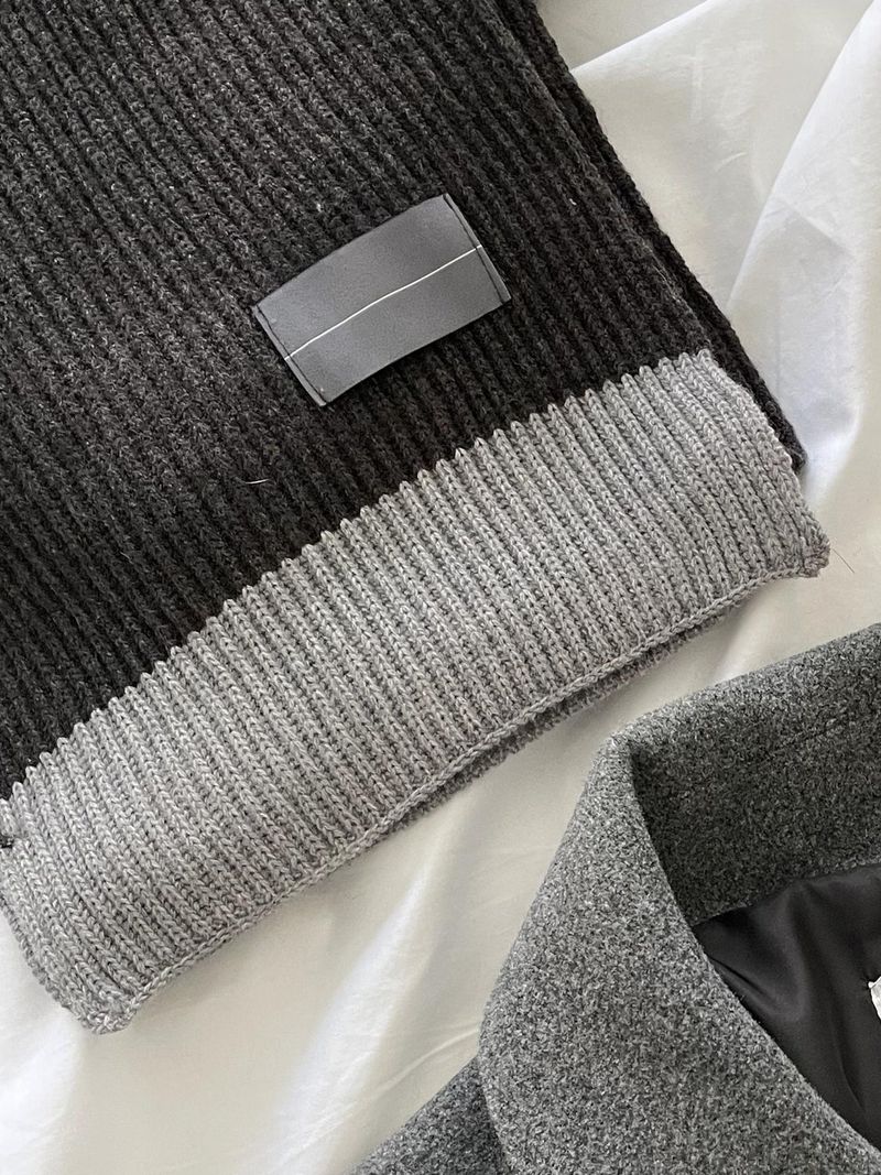 Nus. archive(ナス アーカイブ)の「Nus. Knit muffler (Grey)(Fashion Accessories)」