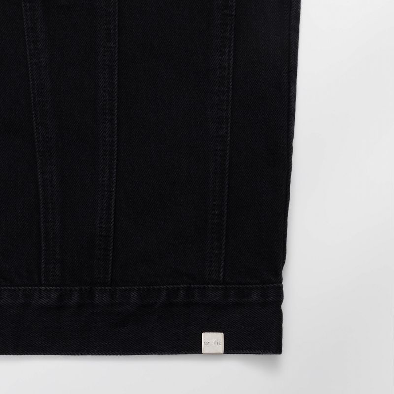 LOOSE FIT BLACK DENIM VEST code 21012