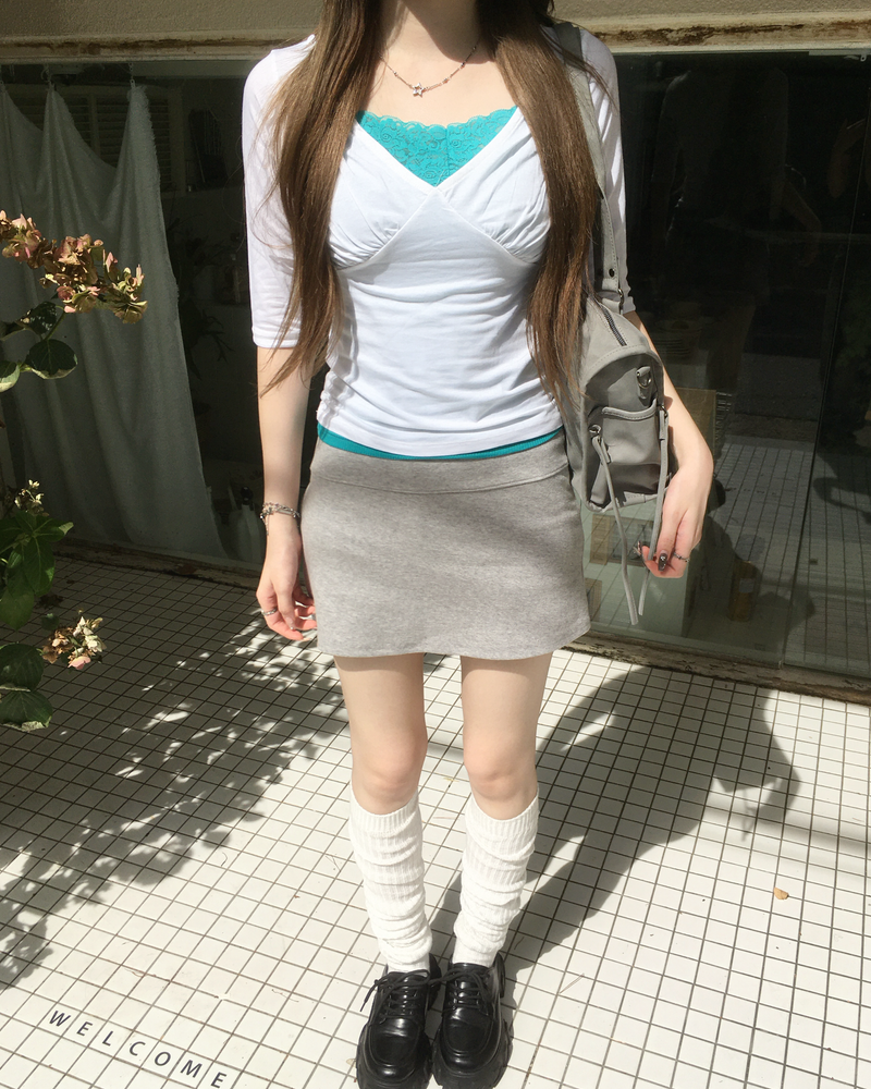 Flower lace sleeveless