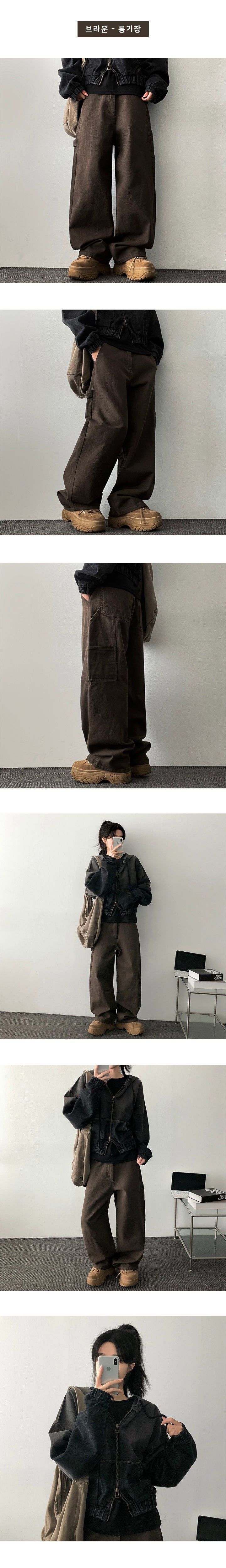 Issue Peach Cotton Pencil Pocket Pants
