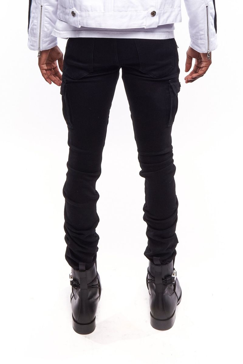 BIKER STACKED JEANS