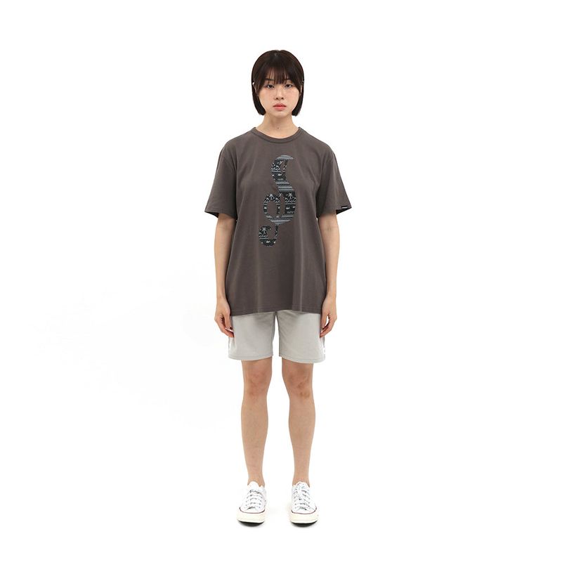S CLEF BANDANA TEE (CHARCOAL)