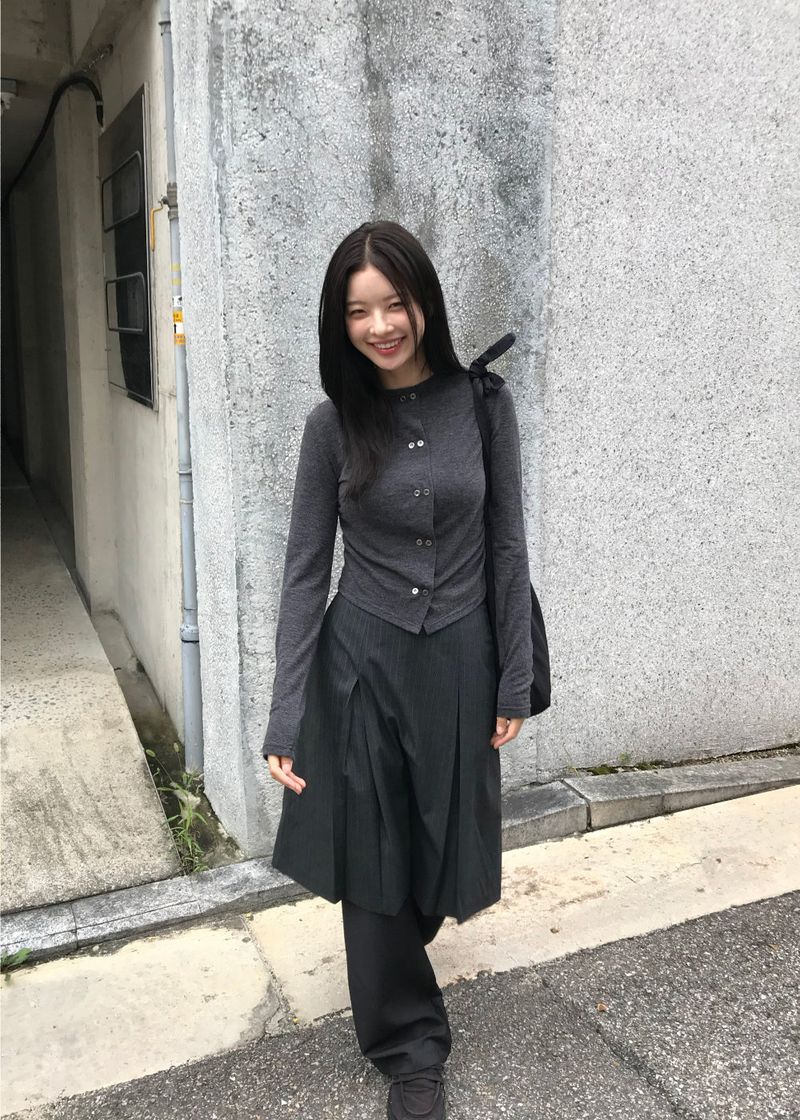 WOOHWA（ウファ）の「 STRIPE URBAN SKIRT PANTS（Pants）」