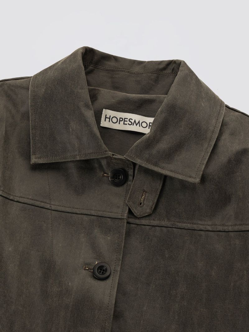 Vintage Leather Half Coat