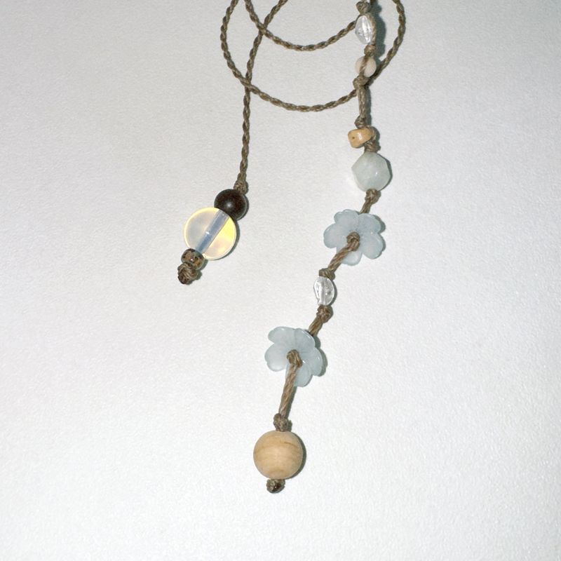 light blue hollyhock bookmark
