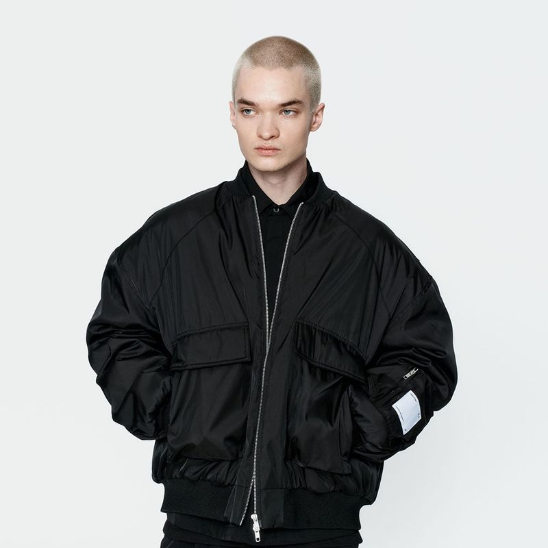 Oversize MA1 Padded Jumper Black