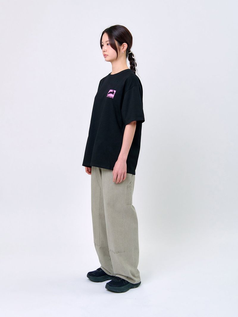 RABBIT T-SHIRT_Black/Pink