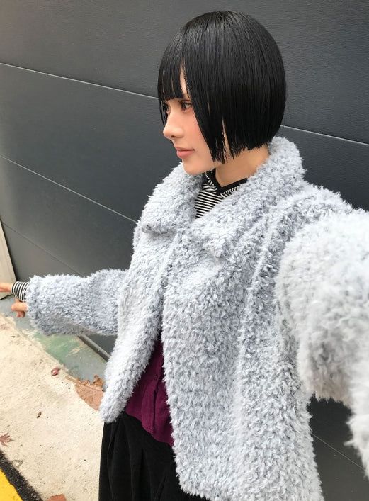 (Brushed) FLEUR FRILL CARDIGAN