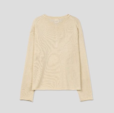 Aerin See-through Henley Neck Knit