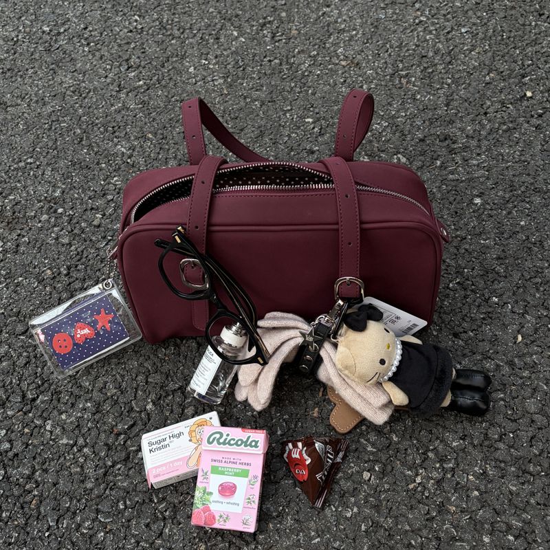 イェル スクエアバッグ (burgundy)