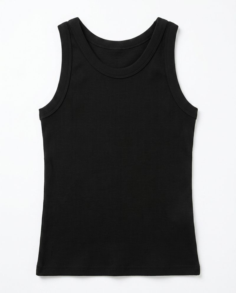  RIB LAYERED SLEEVELESS