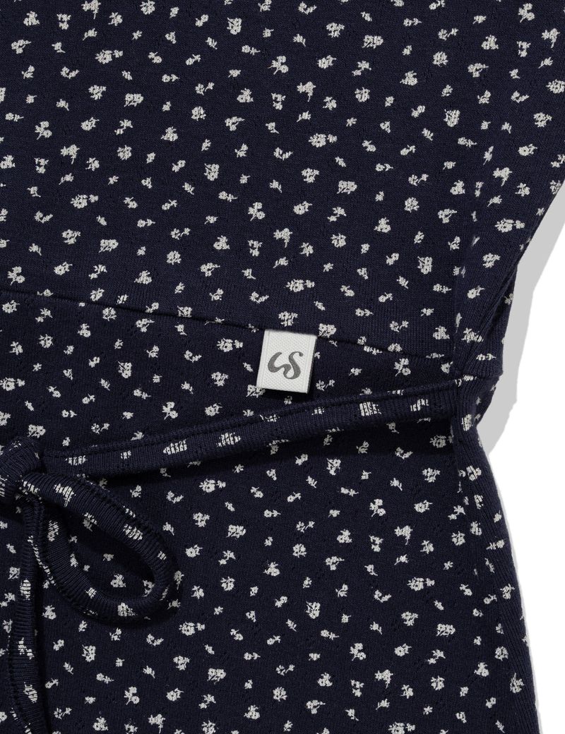 FLOWER LACE SLEEVELESS(NAVY)
