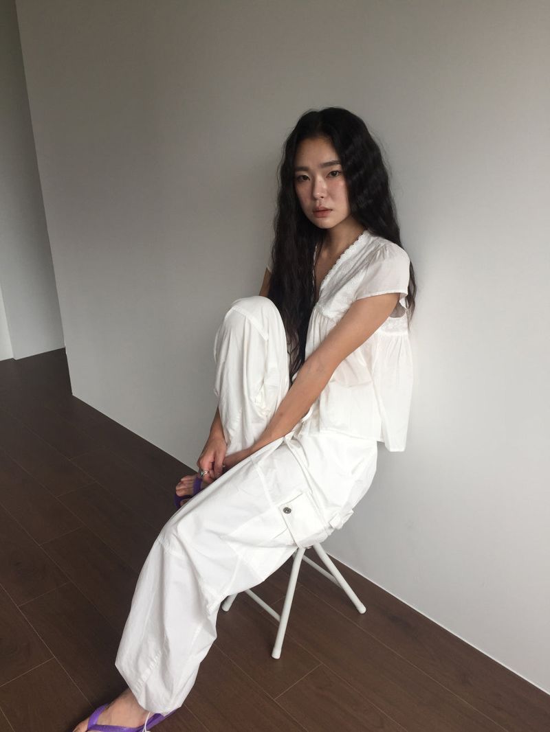 Peep Wide Cargo Pants (3color)