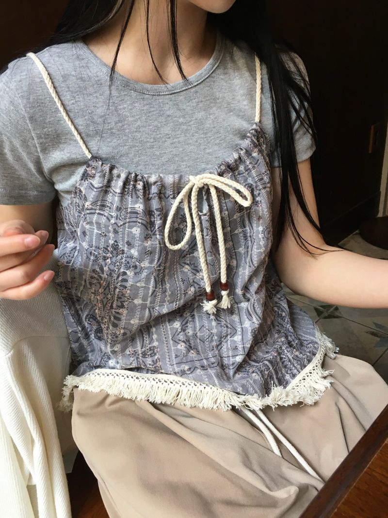 Bohemian Tassel Bustier Sleeveless (2c)
