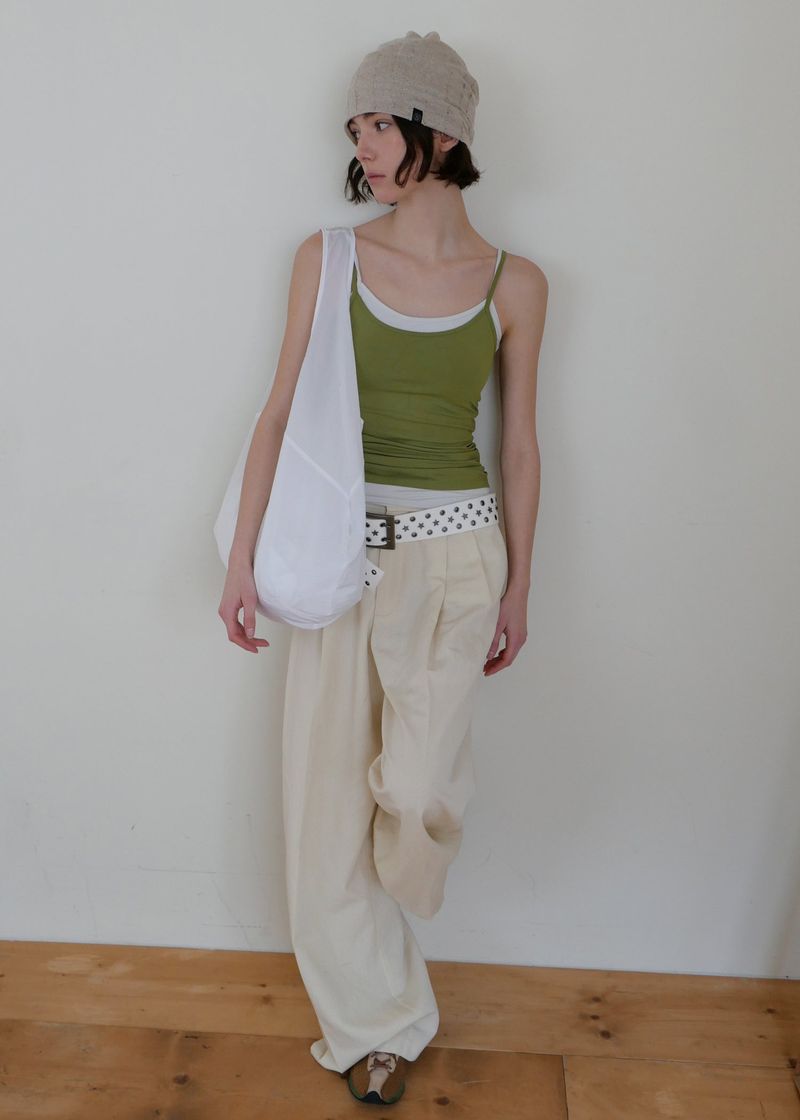 Airy Folding Hobo Bag_White