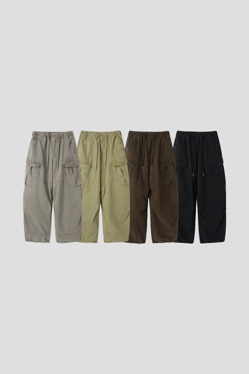 Mata stone washing cargo pants
