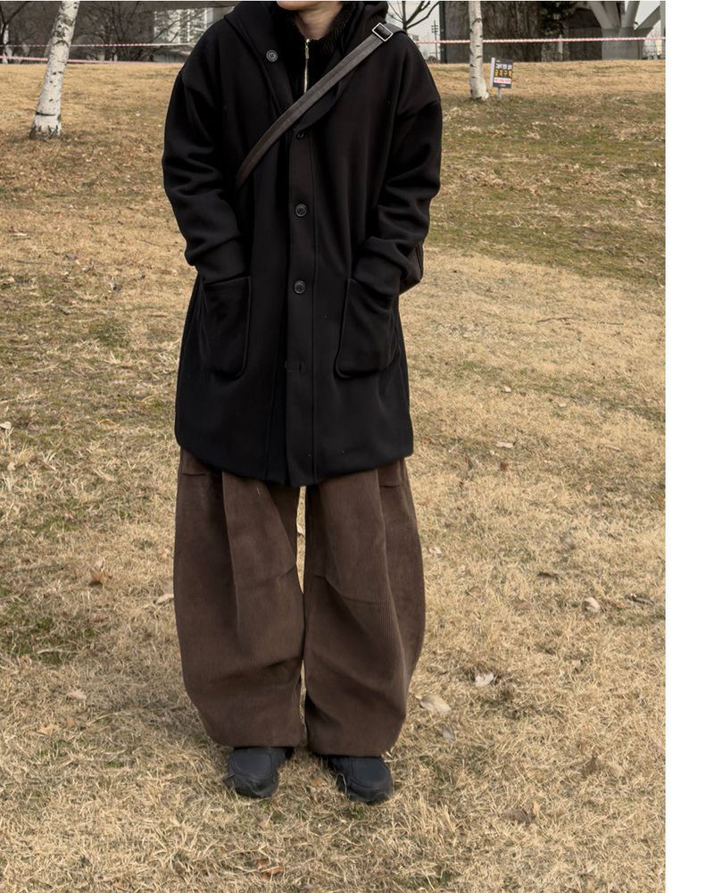 Koven Wool Hooded Coat